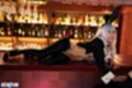 Stretching out on bar
