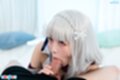Ria kurumi sucking cock looking up