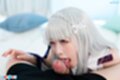 Licking cock