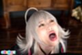 Mizuki showing cum in her mouth