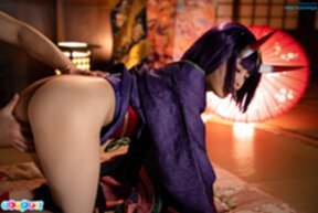 Aika Suzumiya has her panties pulled down and gets fucked from behind