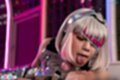 Tongue extended
