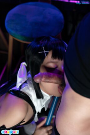 Mayu Sakurai in sheer lingerie fucked bending over and creampied