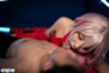 Giving handjob kissing man