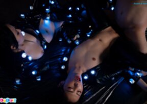 Asami Kondo and Haruka Suzuno fucked in threesome sex