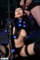Eyes closed lips parted legs spread receiving cum on her face