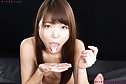 Aoi Shino sucking cock naked and taking cum in her mouth