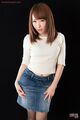 Mizushima ai in denim skirt