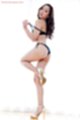 Lowering bra strap long hair high heels