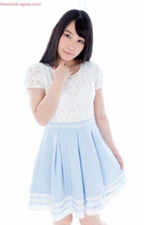 Kasugano Yui strips dress and underwear gives handjob plays with cum