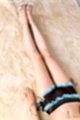 Legs stretched out