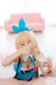 Mizuki playing with cum holding glass