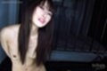 Long hair between small breast
