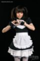 Maid making heart